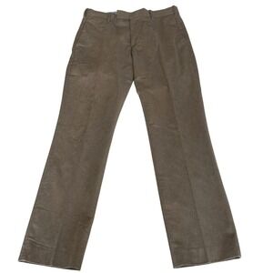 Vtg Polo Ralph Lauren Trousers 32/32 Brown Cotton Twill Fine Tailoring Pants